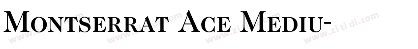 Montserrat Ace Mediu字体转换